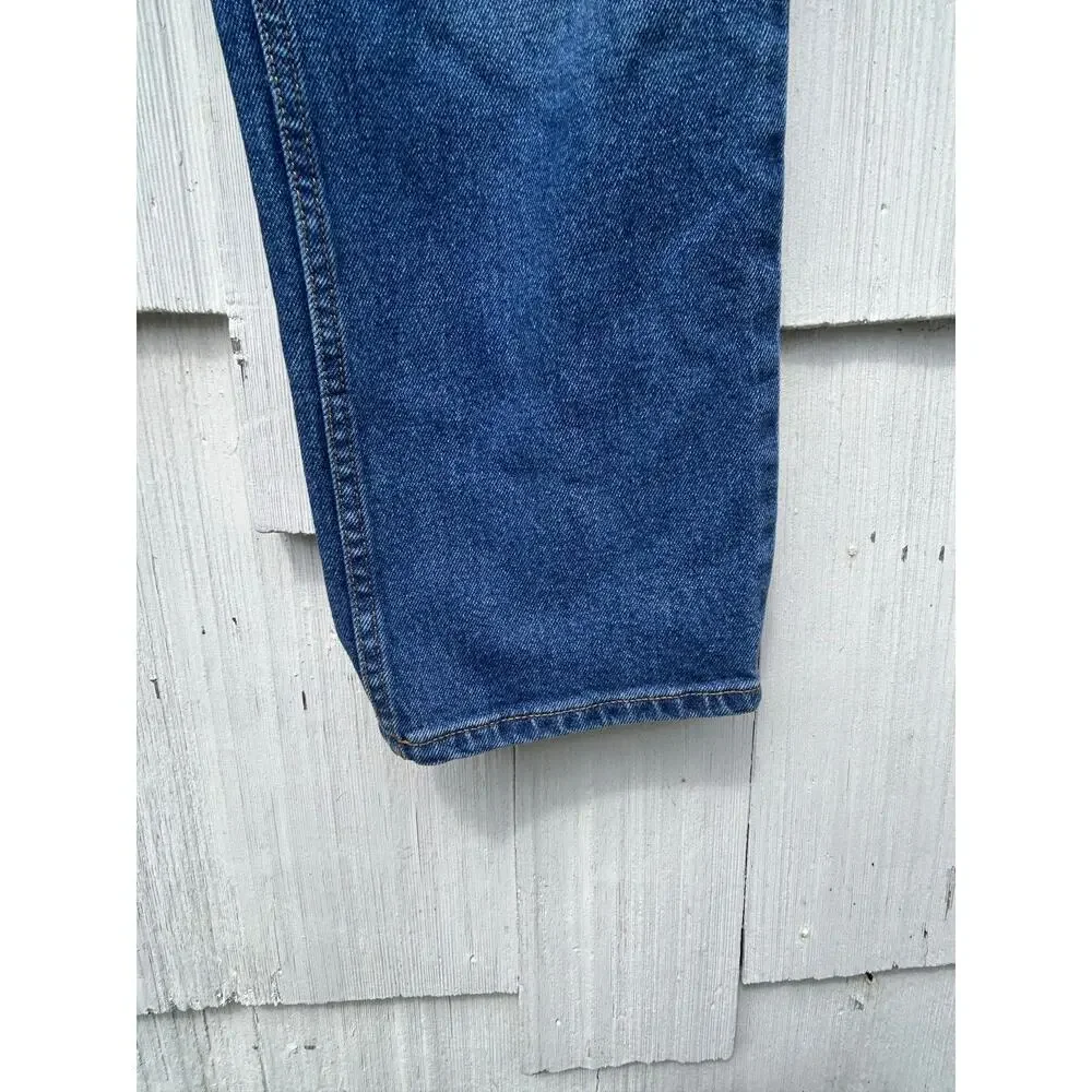 Tory Burch Cropped Jeans Mid-Rise‎ Stretch Medium Wash Denim Size 30